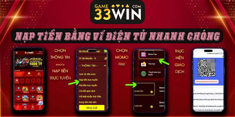 Nạp tiền vào tài khoản bằng ví điện tử